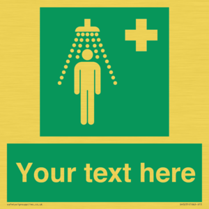 Custom Safety Shower Sign